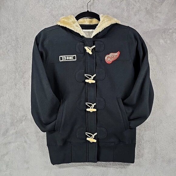 Detroit Red Wings Sewn Old Time Hockey Hoodie Sweatshirt Ladies Size Small - Picture 3 of 12